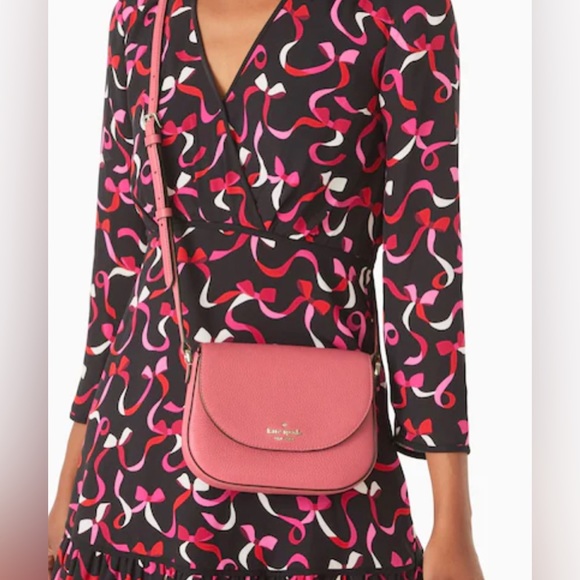 Kate Spade Leila Mini Flap Crossbody Viola Flower - Picture 14 of 14